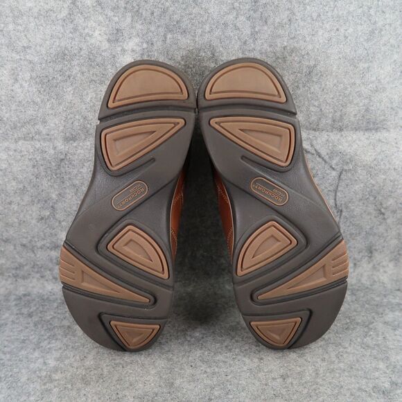 Rockport Shoes Mens 9 Slip On Loafer Casual Leather Comfort Moc Brown Work Walk - Picture 9 of 16